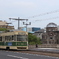原爆ドームと広電700形703号車