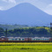 大山と特急やくも