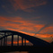 夏の終わりの丸子橋「夕暮れ」