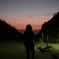 この日も夕焼けを見に海岸へ