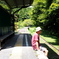 田舎の駅で