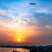 夕空高く..