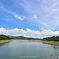 ダムと青空