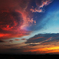 劇的夕景