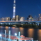 夜の隅田川