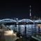 夜の隅田川