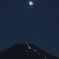 皆既月食&富士山