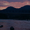 夕陽。