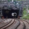 トンネルの中に「のぞみ」！