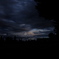 A blue sky hole in the dark 