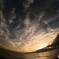 夕暮れの秋雲