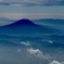 空から見る富士山