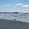 秋の海辺