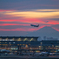 夕暮れの羽田空港
