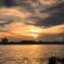 大淀川の夕焼け (日没前) - ②
