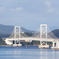 朝日を浴びる大鳴門橋