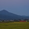 磐梯山と只見線の秋