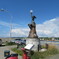 北海道　留萌市の古き女神灯台