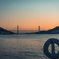 長崎港夕景　女神大橋