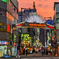 夕暮れ商店街