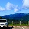 津軽峠から向白神岳を望む