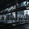 Under the truss frame