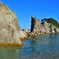 透明な海と岩