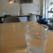 a glass of water