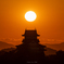 犬山城 夕景