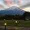 夕暮れの富士