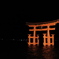 夜の厳島