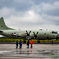 地上のP-3C..