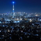 スカイツリーが光る夜