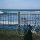 海と自転車