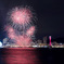 夜景を花火