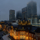 東京駅　霧雨の夜