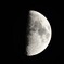 上弦の月！　10/30　17：35ころ