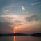 狭山湖で見た夕日　2011/10