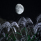 十三夜の月(合成)