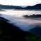 5月の野迫川村雲海景勝地から