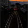 夕暮れの鉄道