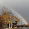 美瑛北西の丘から見えた虹