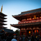 夕暮れの浅草寺