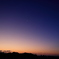 残月と夜明け