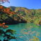 ダム湖の彩