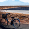 自転車の向こうの富士山