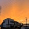 11/25 日の入り後…オレンジ色の夕焼け