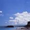 雲と青空と海