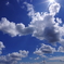 光る大空