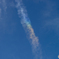 レインボーな飛行機雲